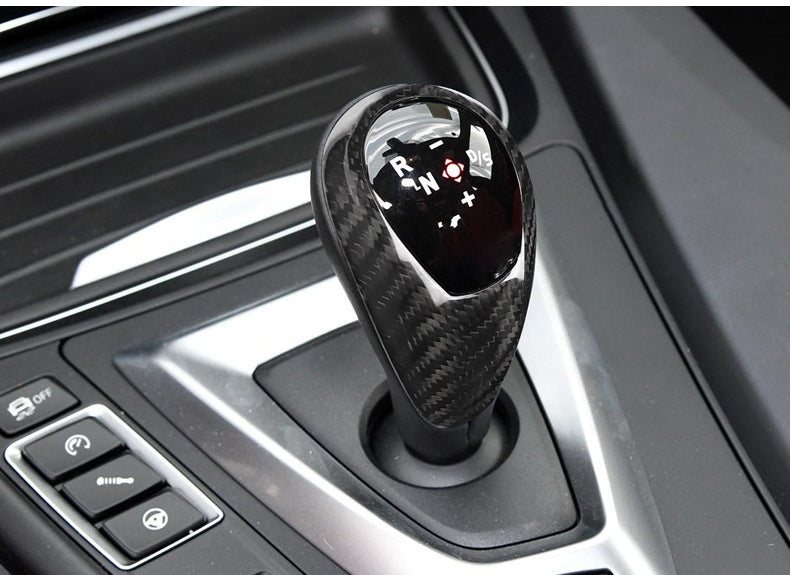 Carbon fiber BMW gear handle modification