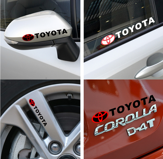 Creative Car Wiper Sticker (4PCS)
