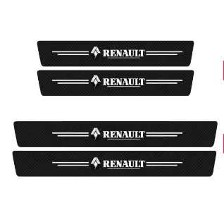 5D Laser Luminous Carbon Fiber Car Threshold Protection Strip( 4PCS )