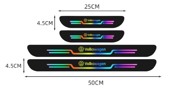 2024 New Laser Car Door Sill Protection Strip