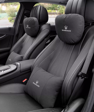Special Automobile Deer Velvet Leather Car Pillow Lumbar Cushion