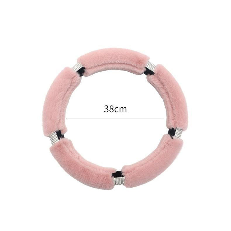 Winter Plush Car Steering Wheel Cover