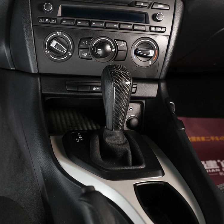 Carbon fiber BMW gear handle modification