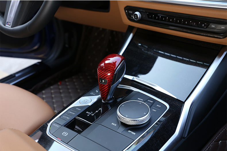 Carbon fiber BMW gear handle modification