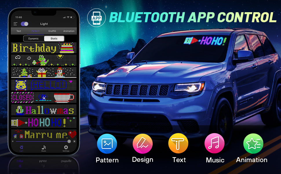 Personalized Customized Car LED Fun Display
