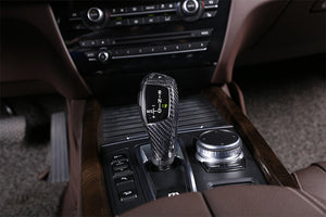 Carbon fiber BMW gear handle modification