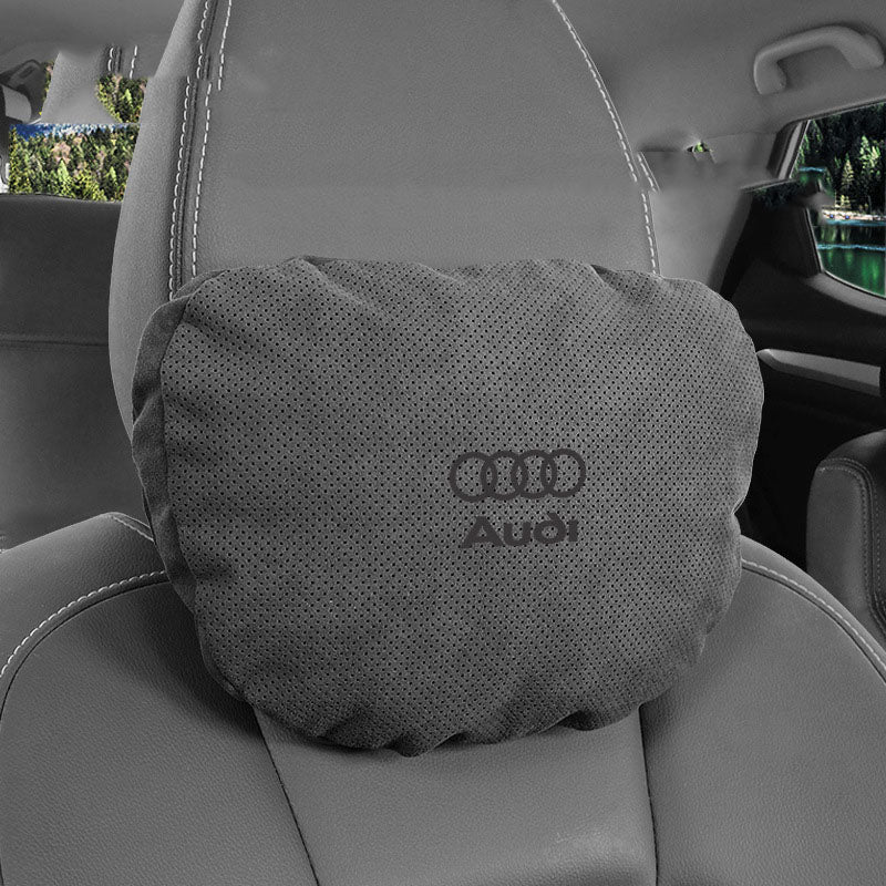 Special Automobile Deer Velvet Leather Car Pillow Lumbar Cushion