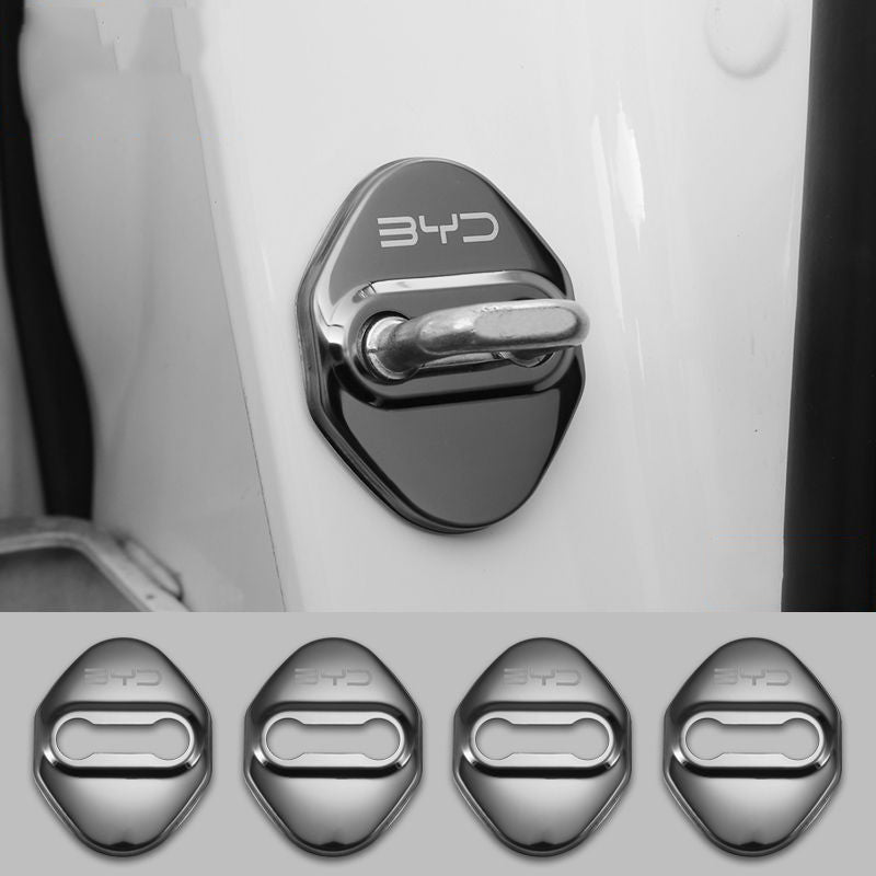 Stainless Steel Car Door Lock Protection Cover Antirust🔥4PCS🔥SECONDARY LINK