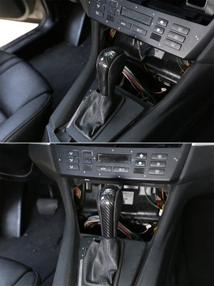 Carbon fiber BMW gear handle modification