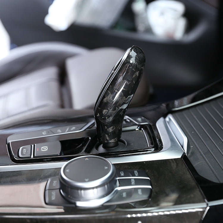Carbon fiber BMW gear handle modification