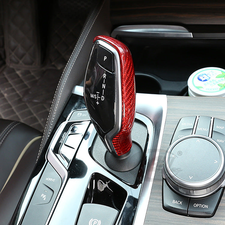Carbon fiber BMW gear handle modification