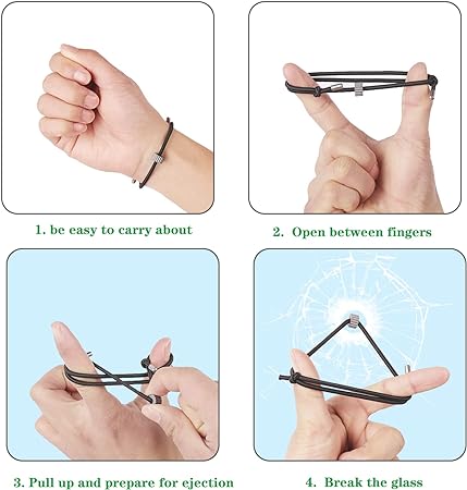Tungsten Carbide Bracelet With Metal Head For Broken Windows