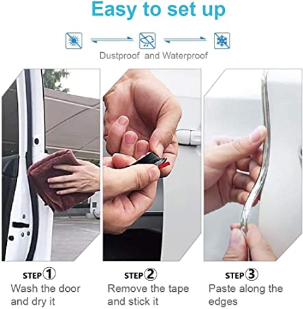Door Glossy Electroplating Anti-Collision Strip Decoration