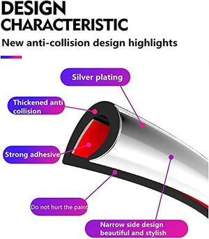 Door Glossy Electroplating Anti-Collision Strip Decoration