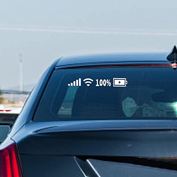 Car Fun Personality Decoration WIFI Power Sign Sticker🔥8PCS🔥