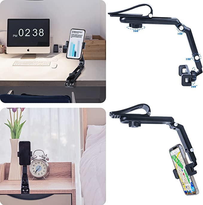 360° Rotatable Sun Visor Mobile Phone Holder