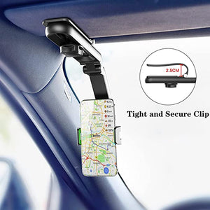 360° Rotatable Sun Visor Mobile Phone Holder