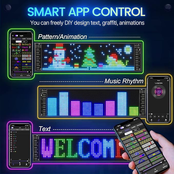 Personalized Customized Car LED Fun Display