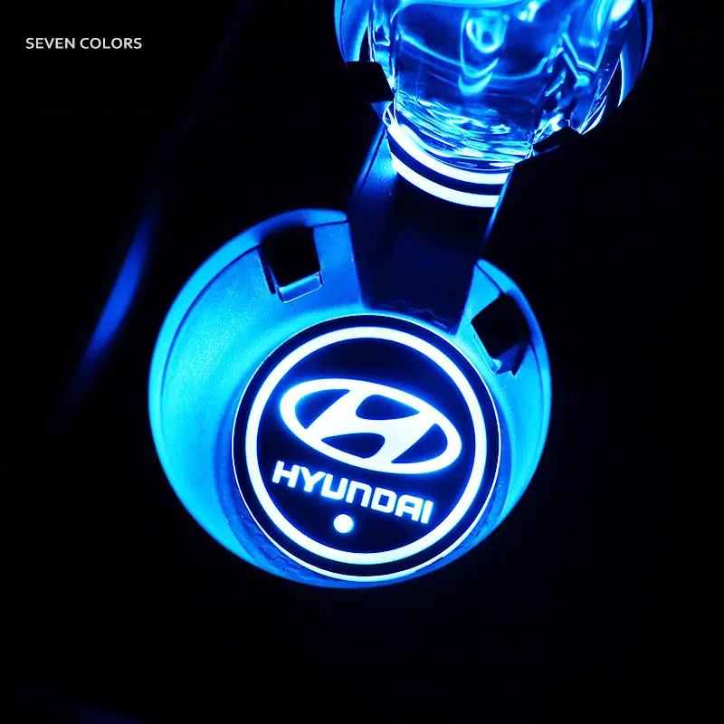 Car LED Ambient Light-Emitting Water Coaster