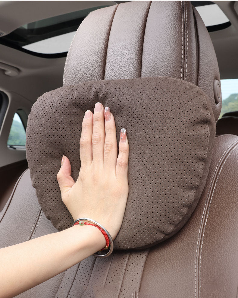 Special Automobile Deer Velvet Leather Car Pillow Lumbar Cushion