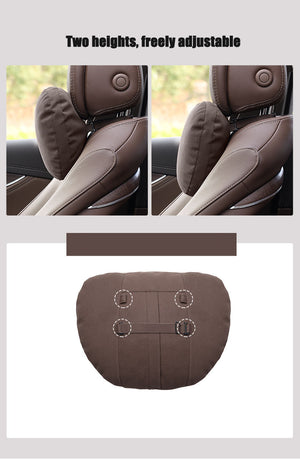 Special Automobile Deer Velvet Leather Car Pillow Lumbar Cushion