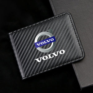 Carbon Fiber Leather Driver's License Card Holder