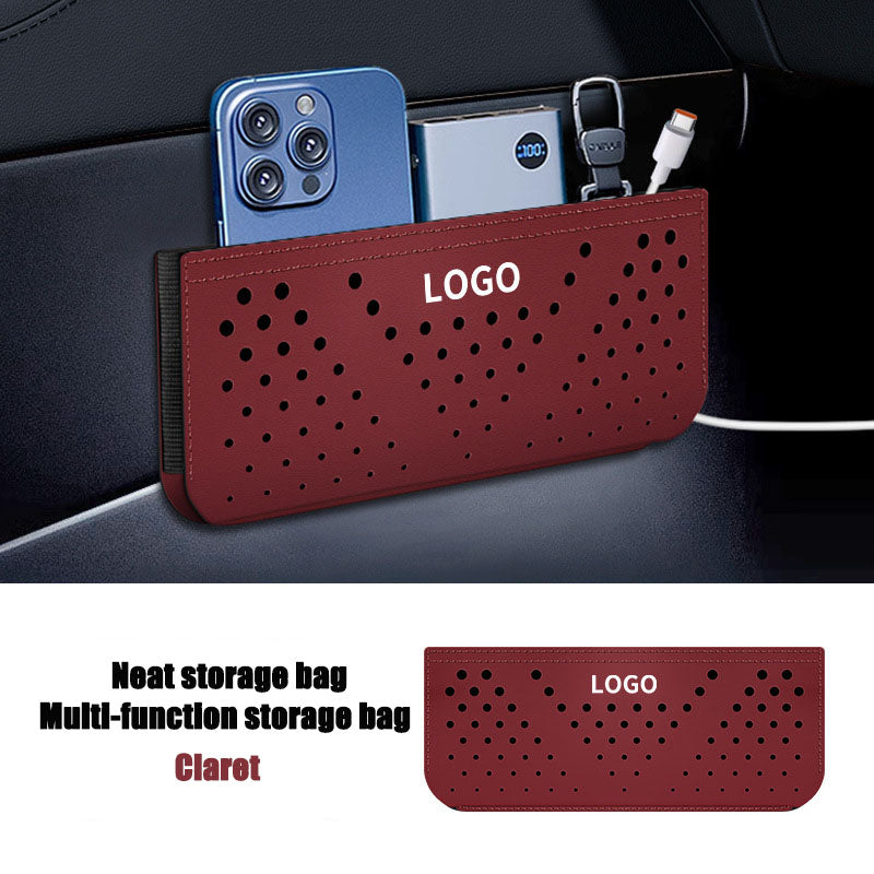 Car Mounted Adhesive Multifunctional Net Bag Storage Hanging Bag