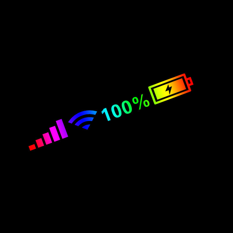 Car Fun Personality Decoration WIFI Power Sign Sticker🔥8PCS🔥