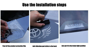 High Brake Light Sticker Modified Decoration