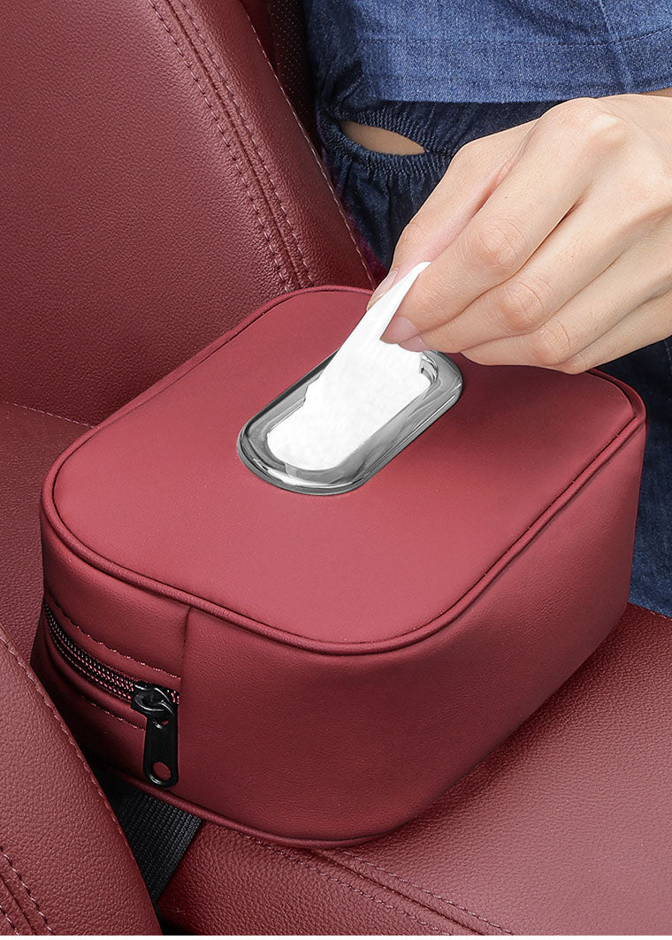 Car Tissue Box Armrest Box Tissue Hanging Type For Car Use