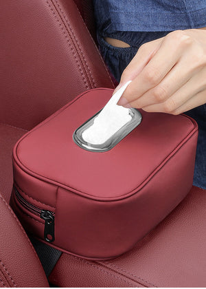 Car Tissue Box Armrest Box Tissue Hanging Type For Car Use
