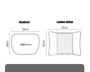 Special Automobile Deer Velvet Leather Car Pillow Lumbar Cushion