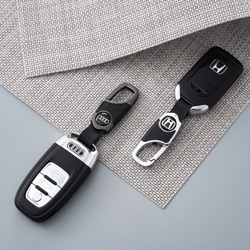 Car Logo Keychain Real Cowhide