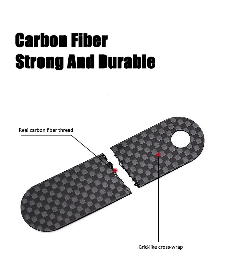 Carbon Fiber Leather Set Car Keychain
