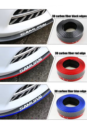 Car front lip anti-collision rubber strip