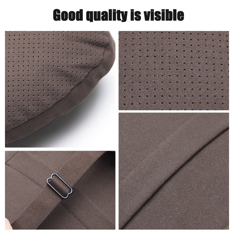 Special Automobile Deer Velvet Leather Car Pillow Lumbar Cushion
