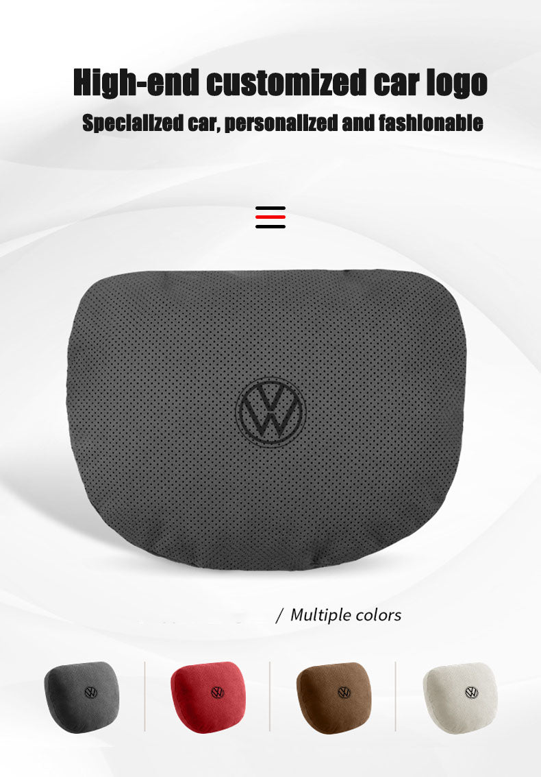 Special Automobile Deer Velvet Leather Car Pillow Lumbar Cushion