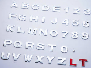 DIY Alphabet Metal Car Sticker