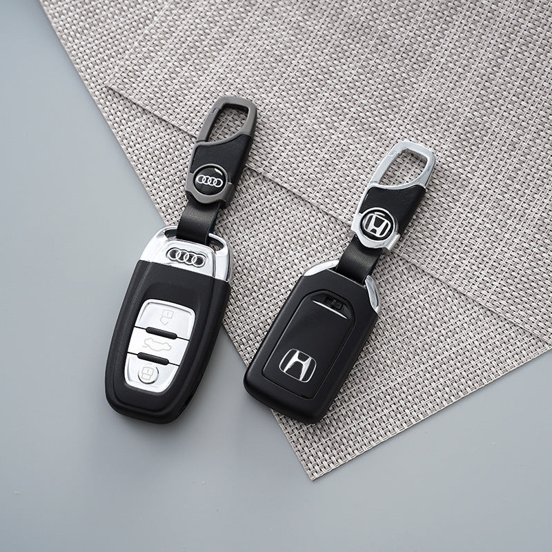 Car Logo Keychain Real Cowhide