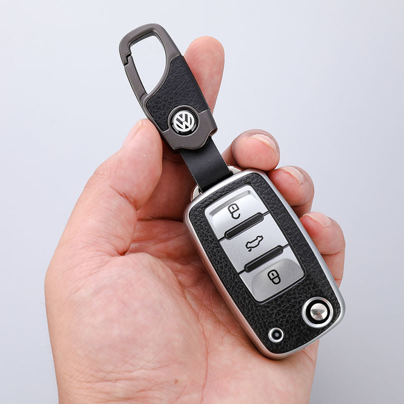 Car Logo Keychain Real Cowhide