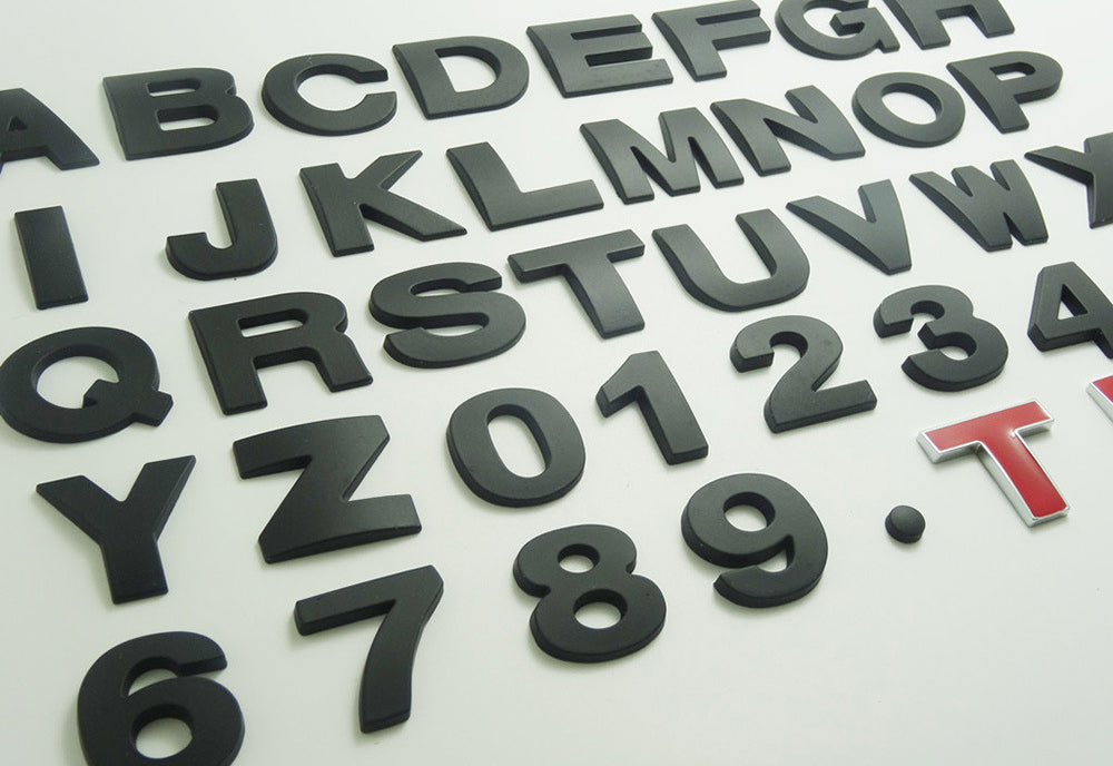 DIY Alphabet Metal Car Sticker