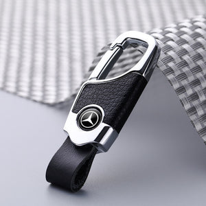 Car Logo Keychain Real Cowhide