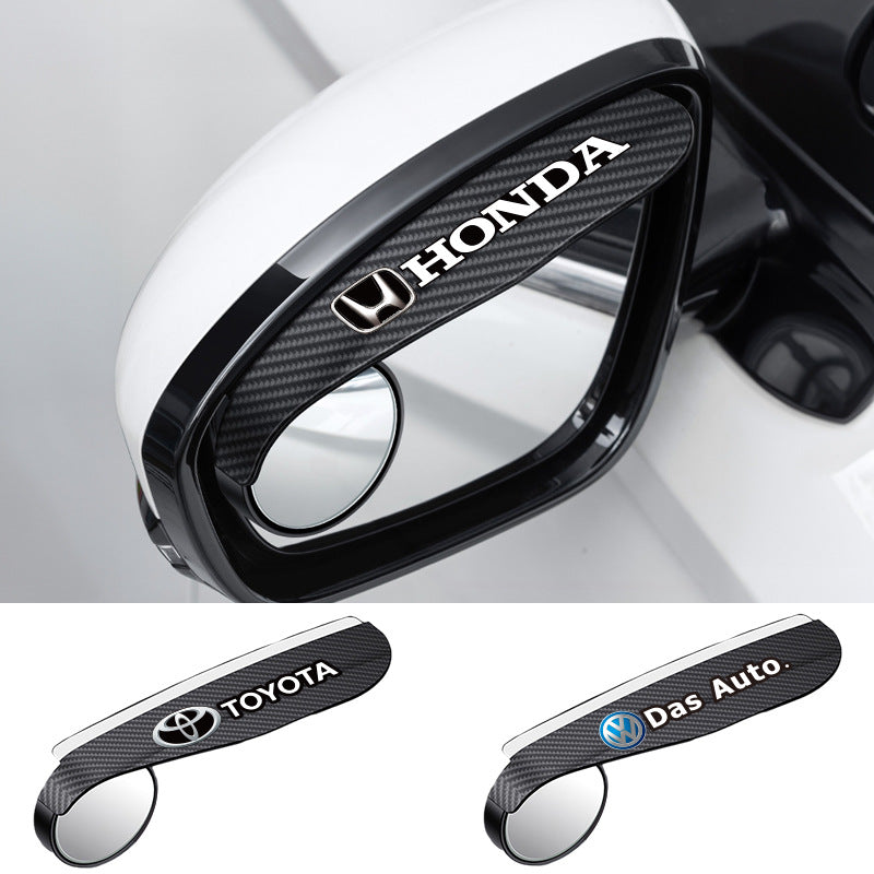 Carbon fiber pattern rain eyebrow reversing mirror integrated ✨2 pieces✨