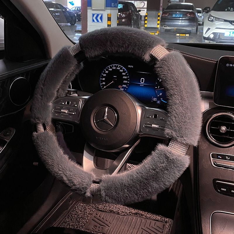 Winter Plush Car Steering Wheel Cover