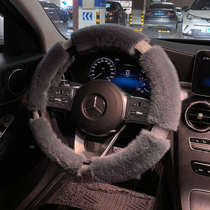 Winter Plush Car Steering Wheel Cover