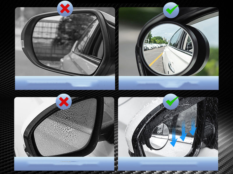 Carbon fiber pattern rain eyebrow reversing mirror integrated ✨2 pieces✨