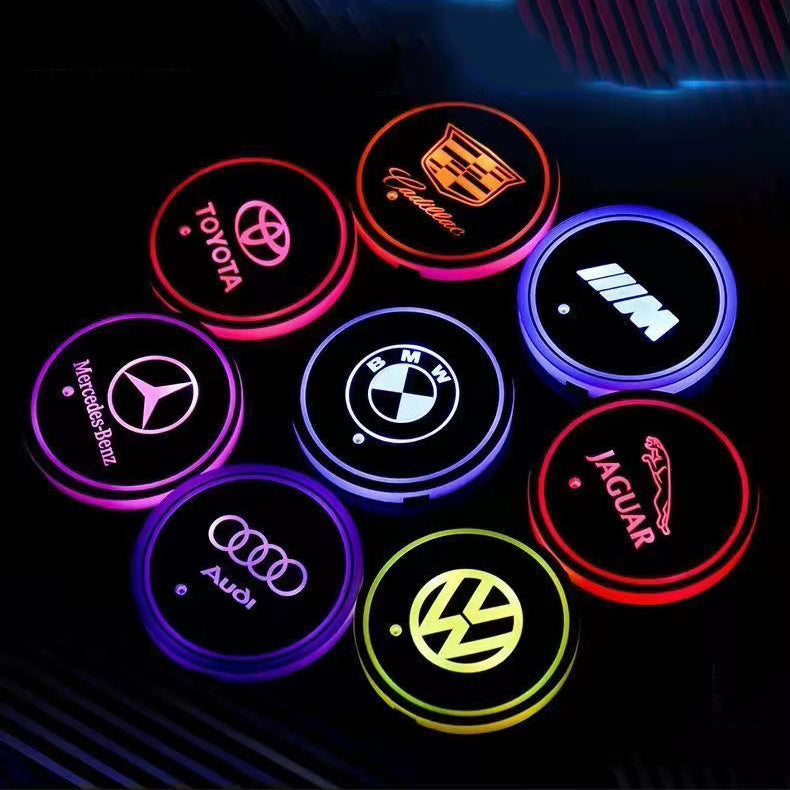 Car LED Ambient Light-Emitting Water Coaster