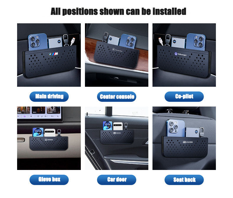 Car Mounted Adhesive Multifunctional Net Bag Storage Hanging Bag