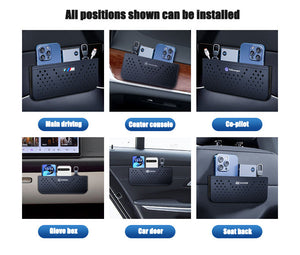 Car Mounted Adhesive Multifunctional Net Bag Storage Hanging Bag