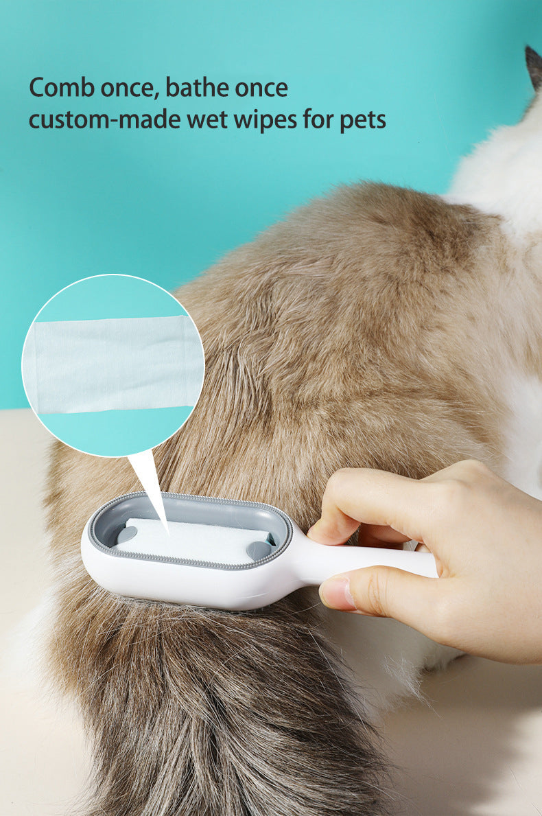 Pet Cleaning Hair Comb Cat Disposable Wipes Comb